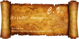 Czitó Verner névjegykártya